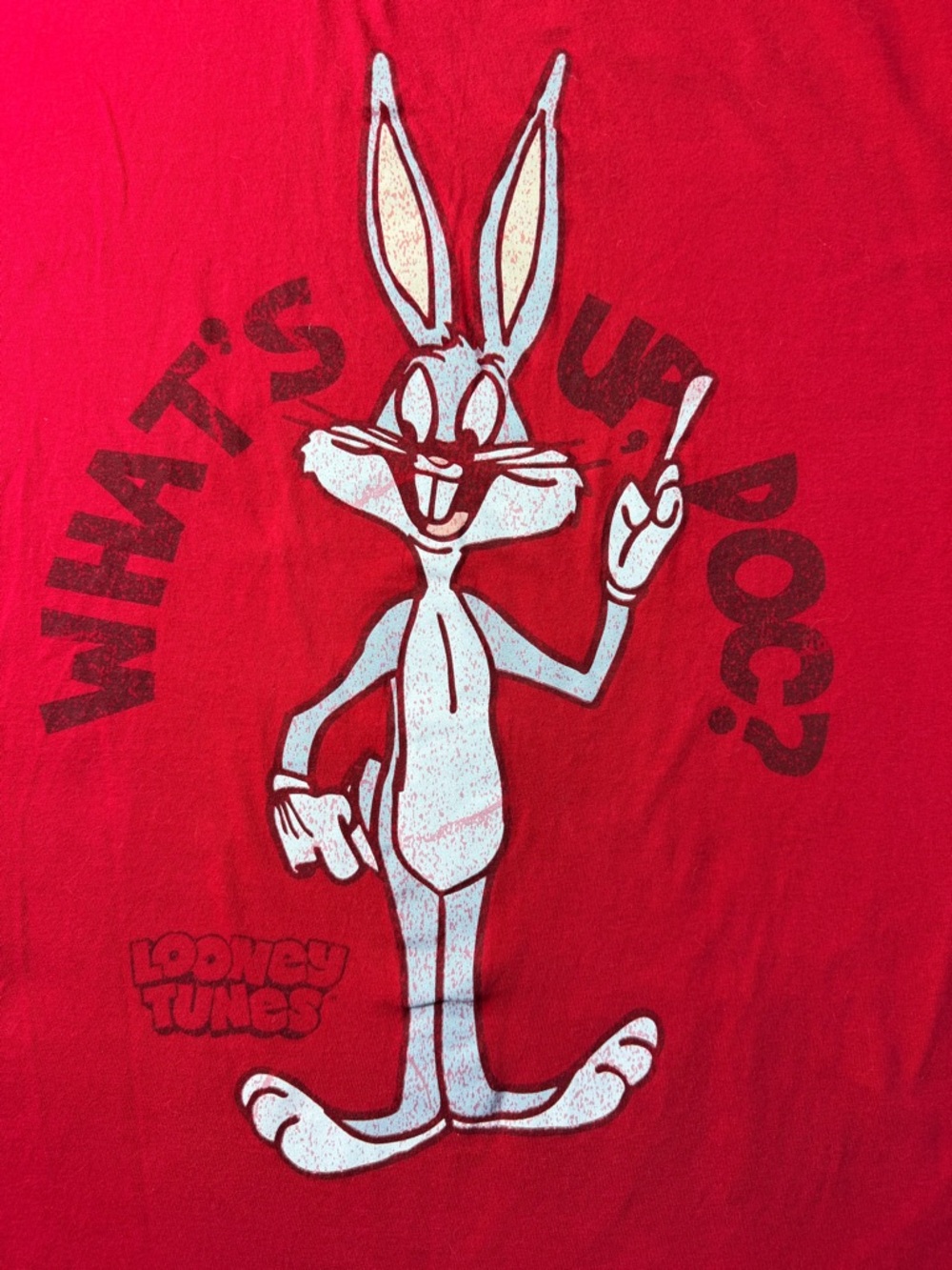 Warner Bros. Red Looney Tunes Logo Tee - Picture 2 of 7